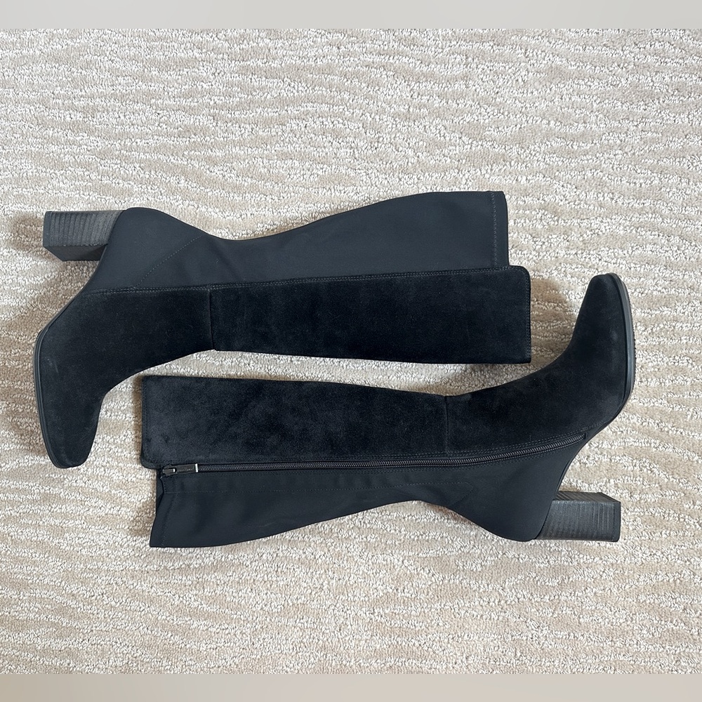 Paul Green | Black Suede Water Resistant Boot | Size 6